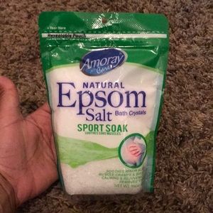 New! Natural Epsom Salt bath crystals sport soak